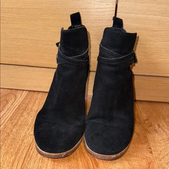 Cole Haan Black Suede Ankle Booties - Picture 6 of 6